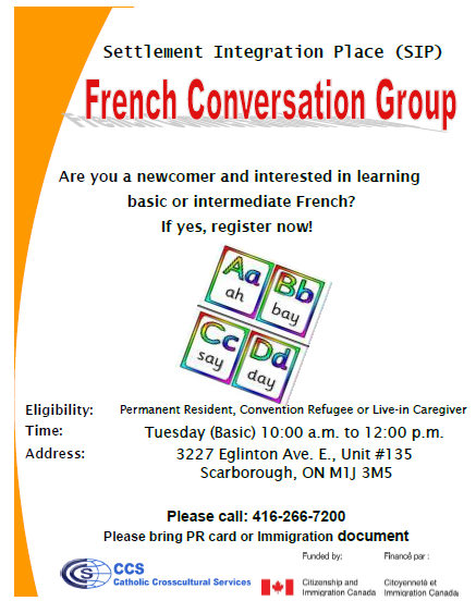 Flyer-French Conversation Group